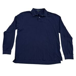 Polo Ralph Lauren Custom Slim Fit Long Sleeve Jersey Polo Men’s XL Navy